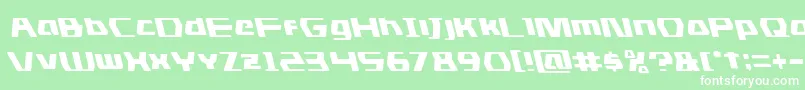 dsmanleft Font – White Fonts on Green Background