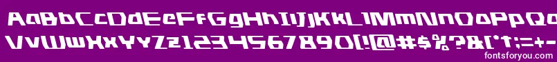 dsmanleft Font – White Fonts on Purple Background