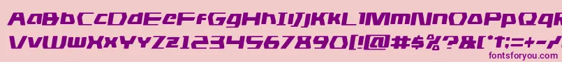 dsmansemital Font – Purple Fonts on Pink Background