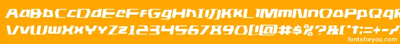 フォントdsmansemital – オレンジの背景に白い文字