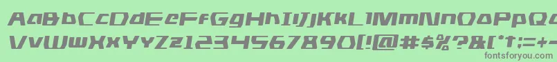 dsmansemital Font – Gray Fonts on Green Background