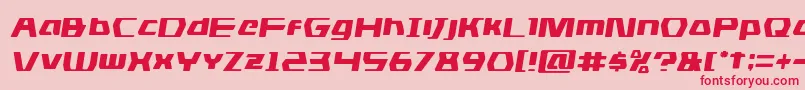 dsmansemital Font – Red Fonts on Pink Background