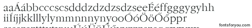 GarfeldNovaLight-Schriftart – ungarische Schriften