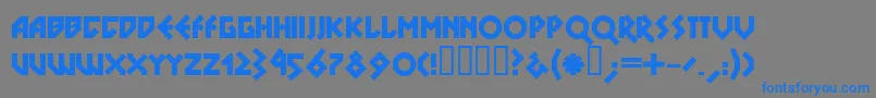 DSNOBL   Font – Blue Fonts on Gray Background