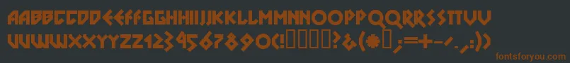 DSNOBL   Font – Brown Fonts on Black Background