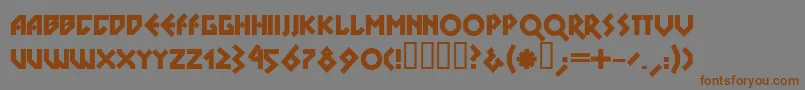 DSNOBL   Font – Brown Fonts on Gray Background