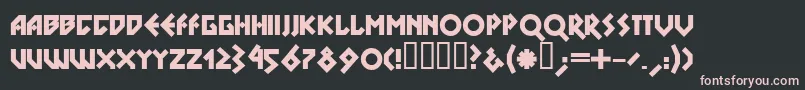 DSNOBL   Font – Pink Fonts on Black Background