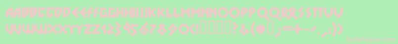 DSNOBL   Font – Pink Fonts on Green Background