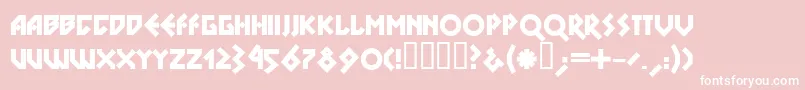 DSNOBL   Font – White Fonts on Pink Background