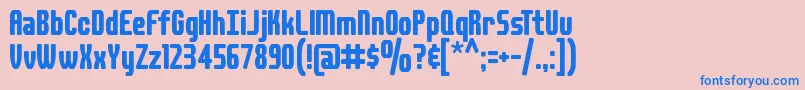 DSPLAID Font – Blue Fonts on Pink Background