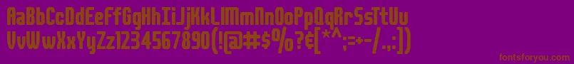 DSPLAID Font – Brown Fonts on Purple Background