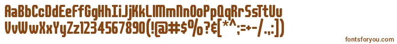 Шрифт DSPLAID – коричневые шрифты на белом фоне