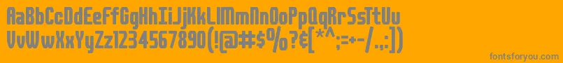 DSPLAID Font – Gray Fonts on Orange Background