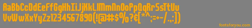 DSPLAID Font – Orange Fonts on Gray Background