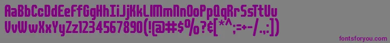 DSPLAID-fontti – violetit fontit harmaalla taustalla