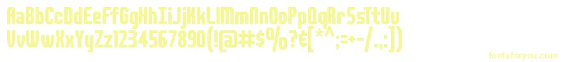 フォントDSPLAID – 黄色のフォント