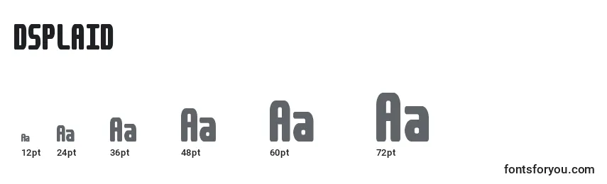 DSPLAID Font Sizes