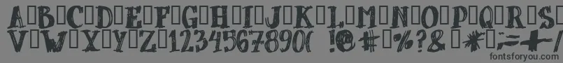 DUBBEL   Font – Black Fonts on Gray Background
