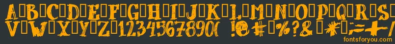 DUBBEL   Font – Orange Fonts on Black Background