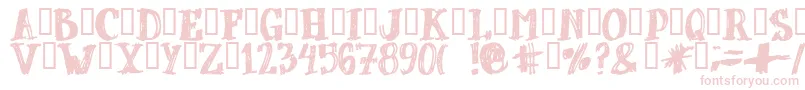 フォントDUBBEL   – ピンクのフォント