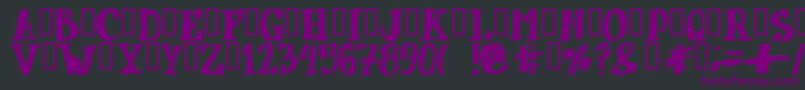 DUBBEL   Font – Purple Fonts on Black Background