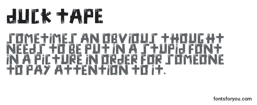 Duck Tape Font