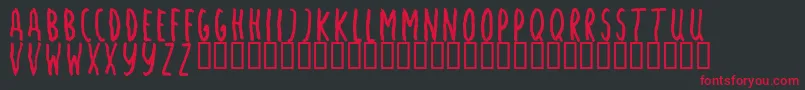 Angsm Font – Red Fonts on Black Background