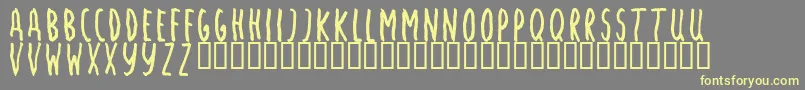 Angsm Font – Yellow Fonts on Gray Background