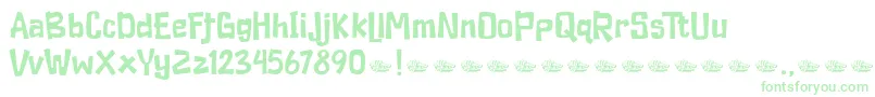 Duckymanly Demo Font – Green Fonts on White Background