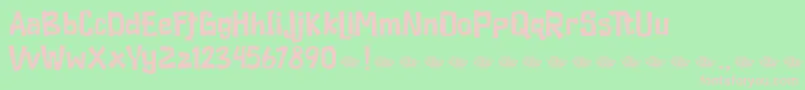 Duckymanly Demo Font – Pink Fonts on Green Background