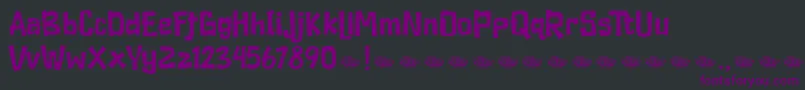 Duckymanly Demo Font – Purple Fonts on Black Background