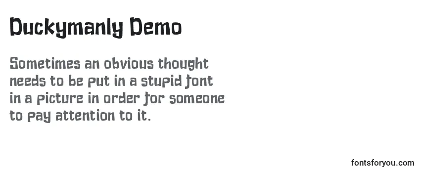Duckymanly Demo Font