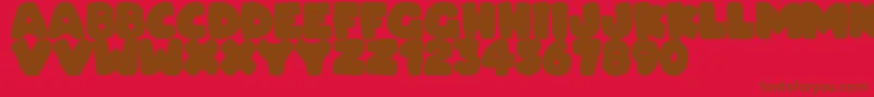 More about Dudeludel Font Dudeludel Font – Brown Fonts on Red Background