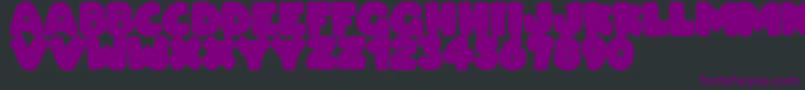 Dudeludel Font – Purple Fonts on Black Background