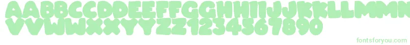 Dudeludel-Schriftart – Grüne Schriften