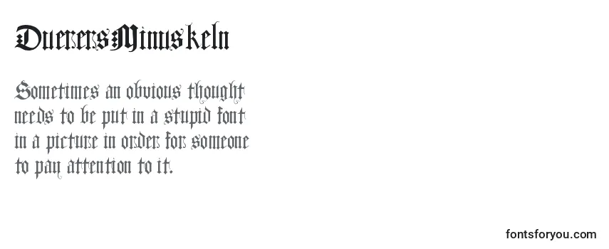 Шрифт DuerersMinuskeln (125613)