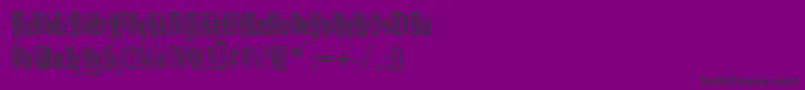 DUERG    Font – Black Fonts on Purple Background