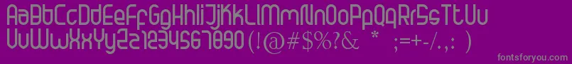 Dugal-Schriftart – Graue Schriften auf violettem Hintergrund