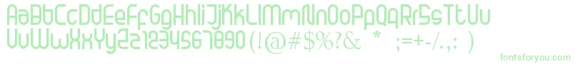 Шрифт Dugal – зелёные шрифты на белом фоне