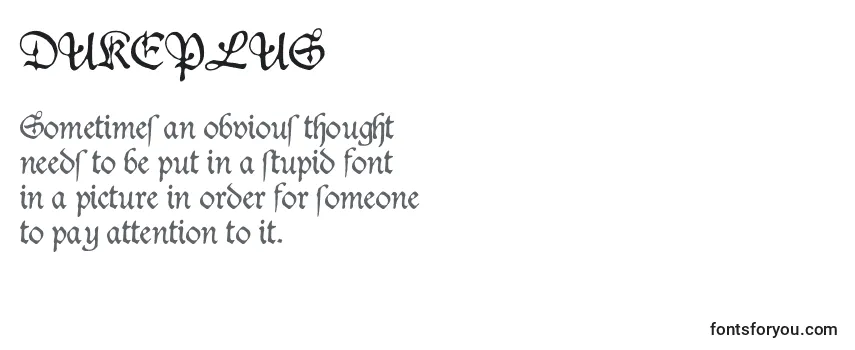 Шрифт DUKEPLUS (125618)
