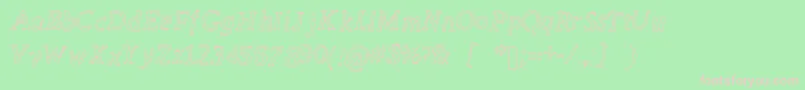 DearStudioAudience Font – Pink Fonts on Green Background