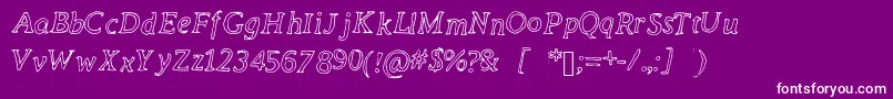 DearStudioAudience Font – White Fonts on Purple Background