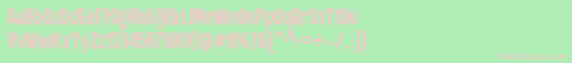 dumadi Font – Pink Fonts on Green Background