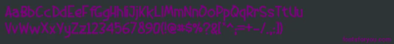 dumeng Font – Purple Fonts on Black Background