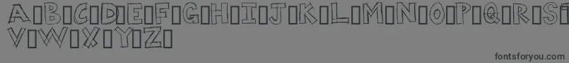 DUMPS Font – Black Fonts on Gray Background