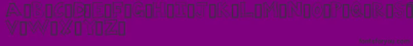 Шрифт DUMPS – чёрные шрифты на фиолетовом фоне