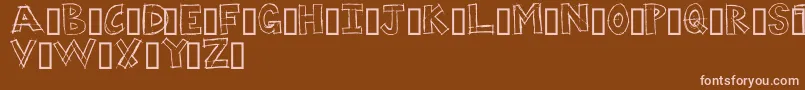 DUMPS Font – Pink Fonts on Brown Background
