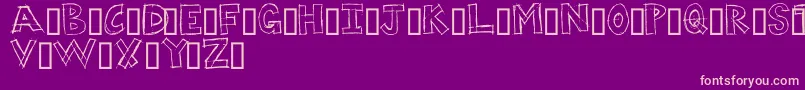 DUMPS Font – Pink Fonts on Purple Background