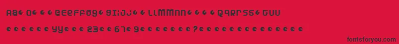 DUNEA    Font – Black Fonts on Red Background