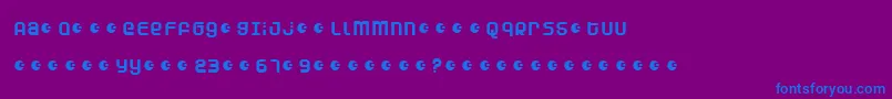 DUNEA    Font – Blue Fonts on Purple Background